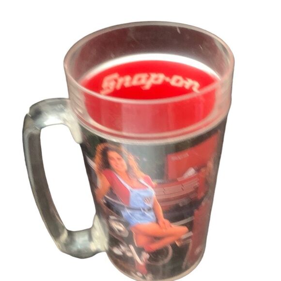 Vintage SNAP-ON Tools Thermo-Serv Plastic Mug Beer Coffee Anita Jan Feb 1992 - Picture 8 of 11
